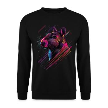 Aguti - Unisex Pullover - Schwarz - Vorne - Alina (178cm) & Michal (187cm)