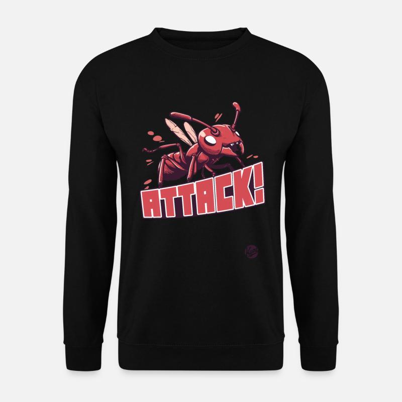 Angriff der roten Ameise - Unisex Pullover - Schwarz