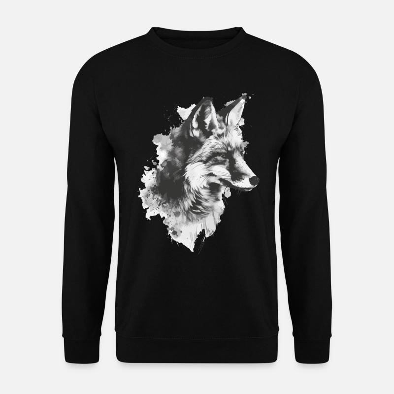 Fuchs - Unisex Pullover - Schwarz