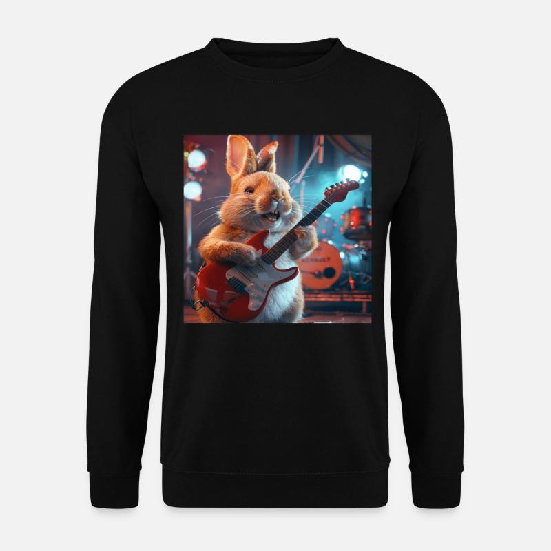 Kaninchen - Unisex Pullover - Schwarz