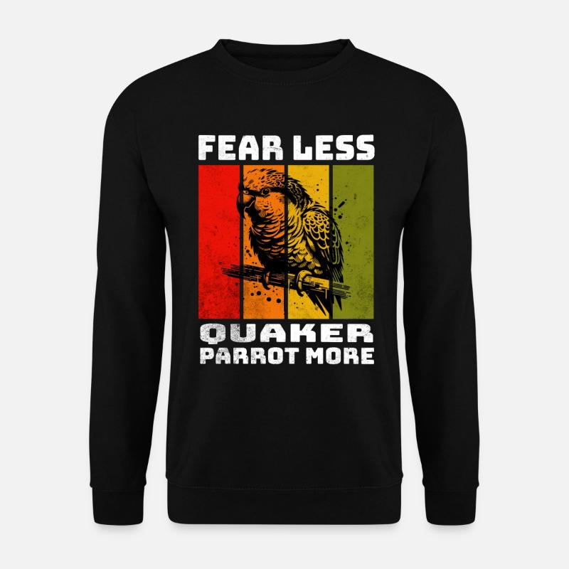 Quaker Parrot Monk Parakeet - Unisex Sweatshirt - black