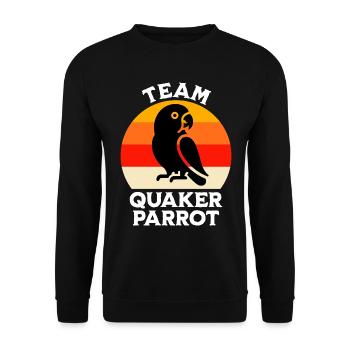 Équipe Perruche moine - Sweat-shirt Unisexe - noir - Devant - Alina (178cm) & Michal (187cm)
