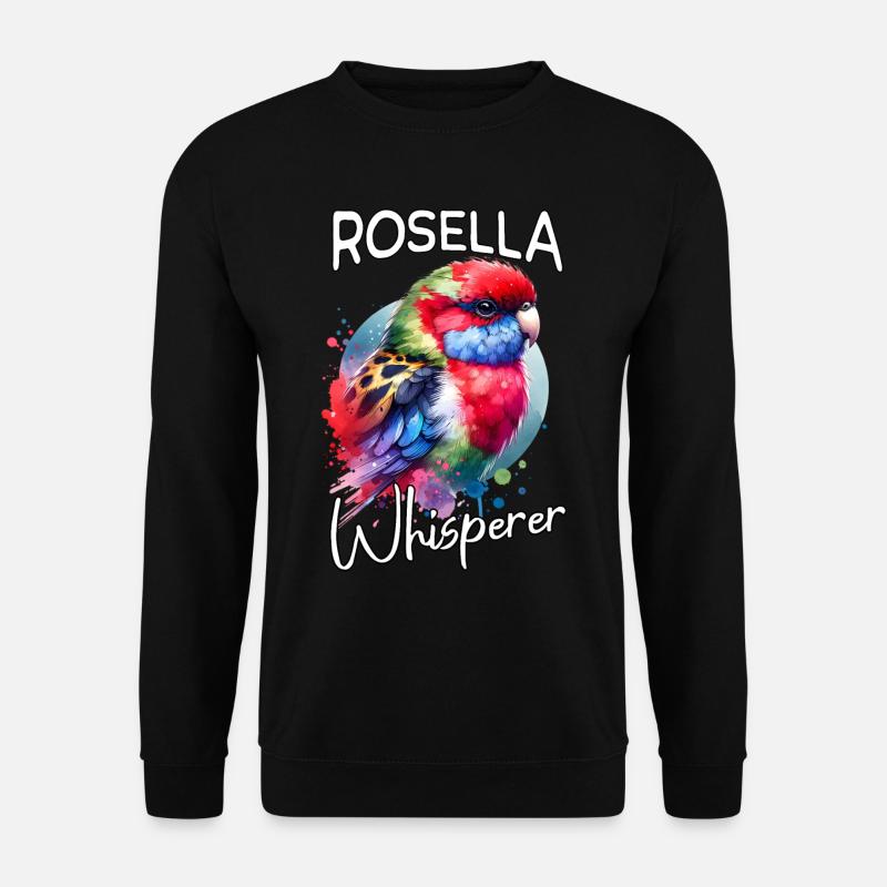 Rosellasittich Flüsterer - Unisex Pullover - Schwarz