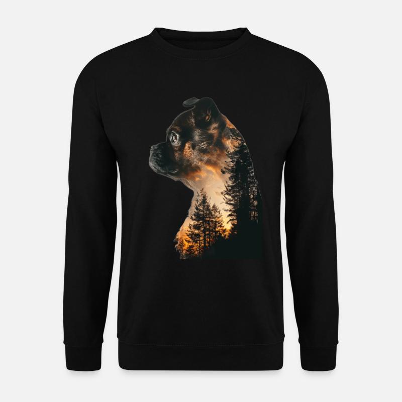 Mops - Unisex Pullover - Schwarz