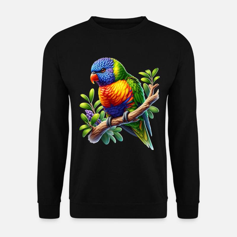Rainbow lorikeet - Unisex Sweatshirt - black