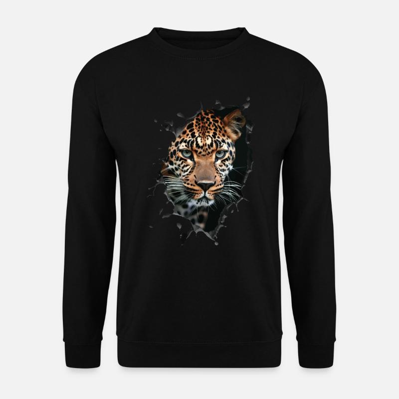 Leopard - Unisex Sweatshirt - black