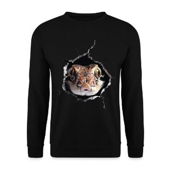 Serpent - Sweat-shirt Unisexe - noir - Devant - Alina (178cm) & Michal (187cm)