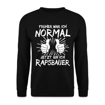 Producteur de colza - Sweat-shirt Unisexe - noir - Devant - Alina (178cm) & Michal (187cm)