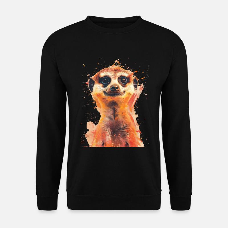 Erdmännchen - Unisex Pullover - Schwarz
