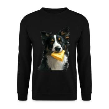 Chien - Sweat-shirt Unisexe - noir - Devant - Alina (178cm) & Michal (187cm)
