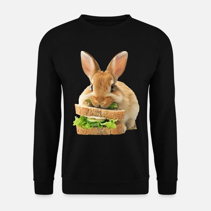Kaninchen - Unisex Pullover - Schwarz