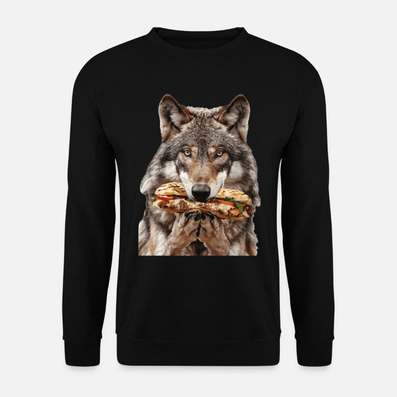 Wolf - Unisex Sweatshirt - black