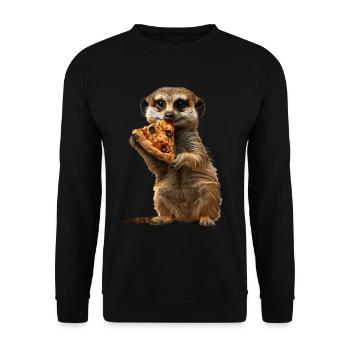 Suricate - Sweat-shirt Unisexe - noir - Devant - Alina (178cm) & Michal (187cm)