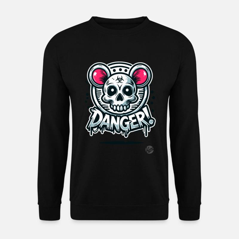 skull rat hamster - Unisex Sweatshirt - black