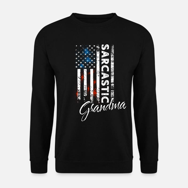 Sarcastic granny - Unisex Sweatshirt - black