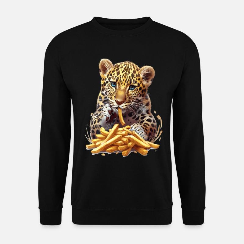 Leopard - Unisex Pullover - Schwarz