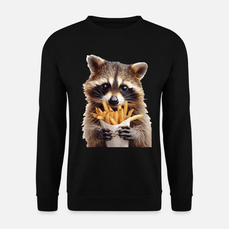 Waschbär - Unisex Pullover - Schwarz