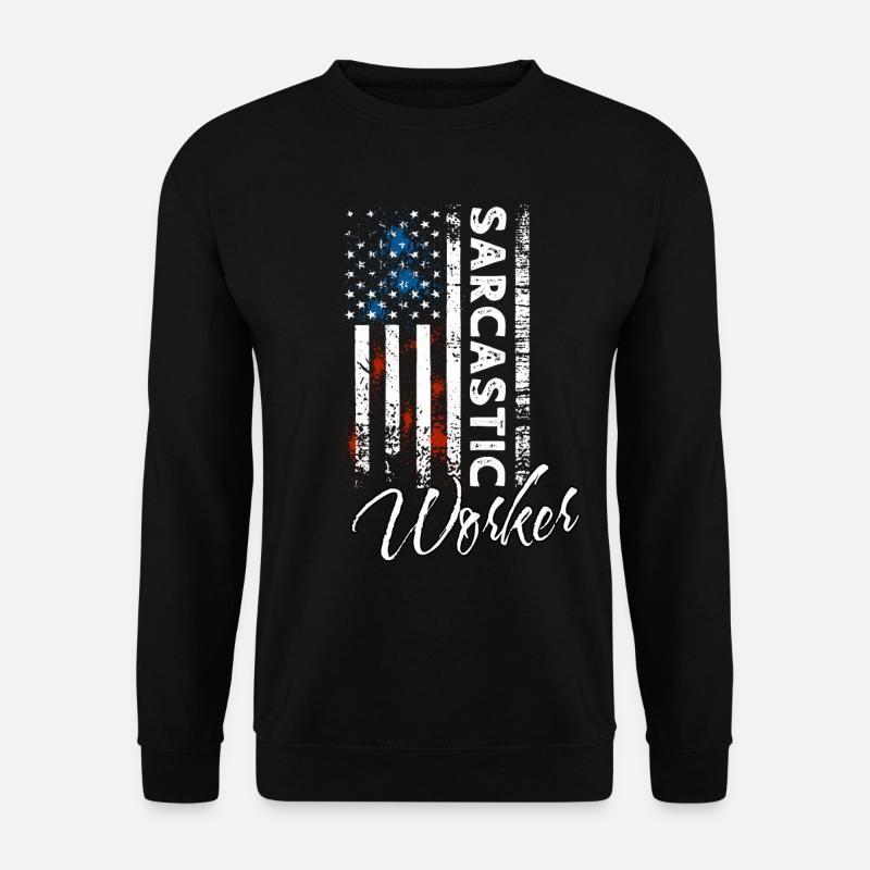 Sarkastischer Arbeiter - Unisex Pullover - Schwarz