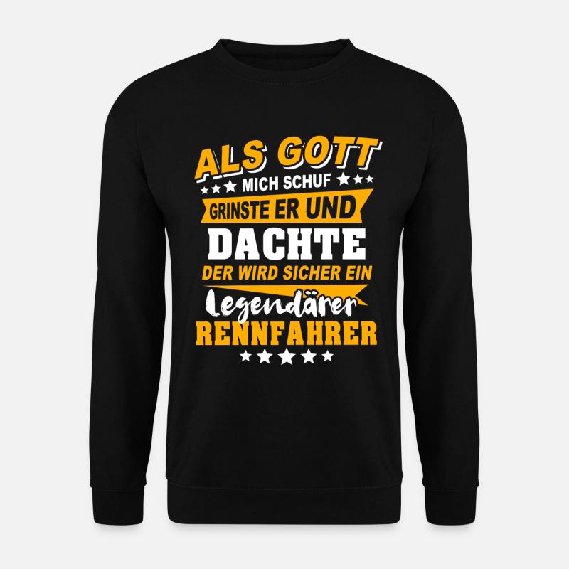 Rennfahrer Autorennen - Unisex Pullover - Schwarz