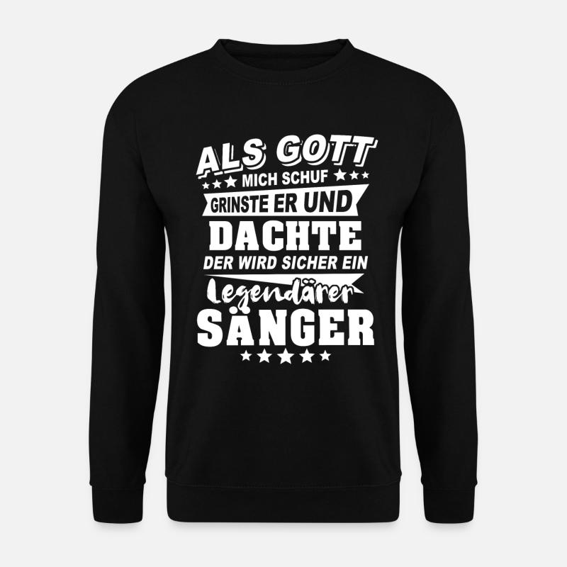 Sänger - Unisex Pullover - Schwarz