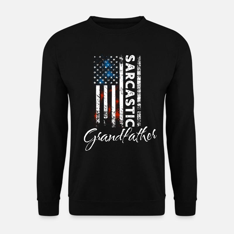 Sarkastischer Grossvater - Unisex Pullover - Schwarz