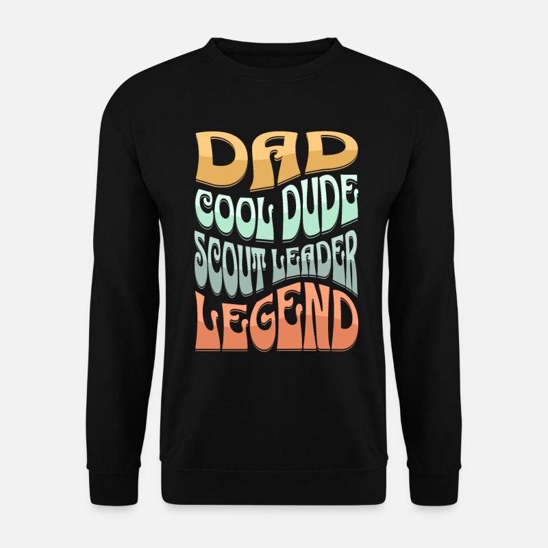 Papa Pfadfinderführer - Unisex Pullover - Schwarz