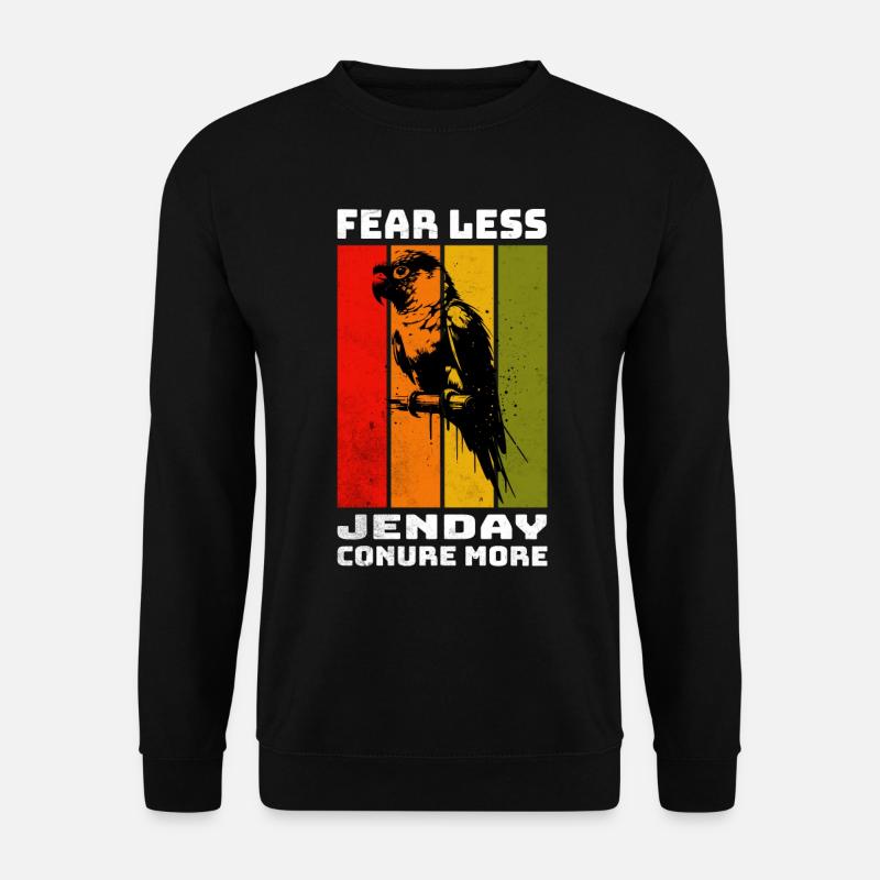 Jenday Conure Yellow-headed Parakeet - Unisex Sweatshirt - black