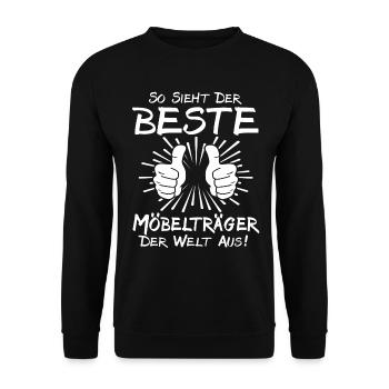 Meilleur transporteur de meubles - Sweat-shirt Unisexe - noir - Devant - Alina (178cm) & Michal (187cm)