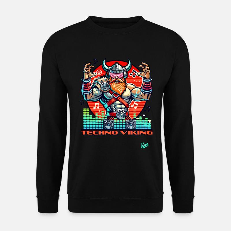 Techno Music Vikings - Unisex Sweatshirt - black