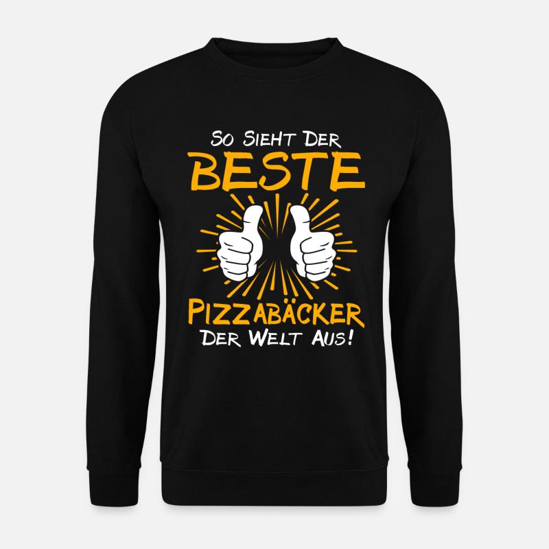 Pizzabäcker Geschenkidee - Unisex Pullover - Schwarz