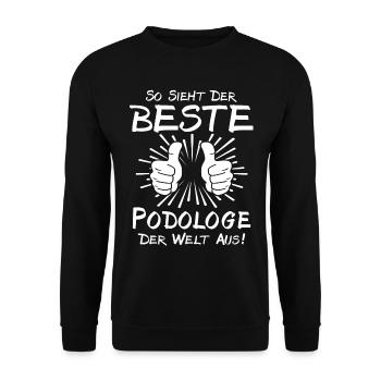 Best Podiatrist - Unisex Sweatshirt - black - Front - Alina (178cm) & Michal (187cm)