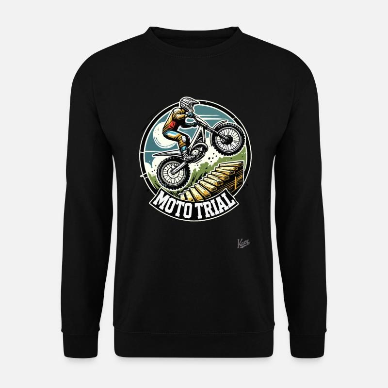 Moto Trial Motocross - Unisex Pullover - Schwarz