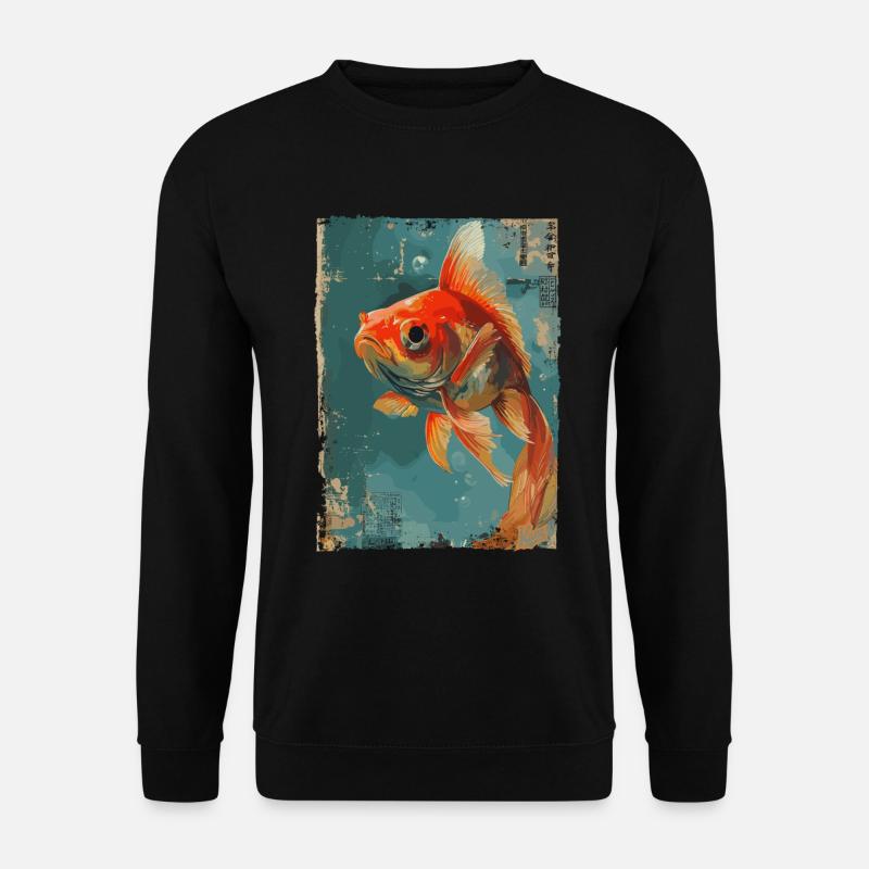 Japanischer Goldfisch - Unisex Pullover - Schwarz