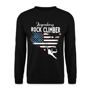 Kletterer US - Unisex Pullover - Schwarz - Vorne - Alina (178cm) & Michal (187cm)