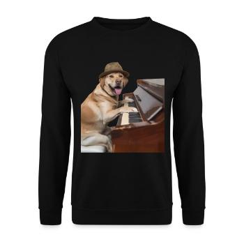Labrador Retriever - Unisex Sweatshirt - black - Front - Alina (178cm) & Michal (187cm)