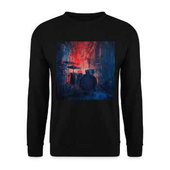 Percussion - Sweat-shirt Unisexe - noir - Devant - Alina (178cm) & Michal (187cm)