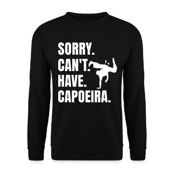 Funny Capoeira Saying - Unisex Sweatshirt - black - Front - Alina (178cm) & Michal (187cm)