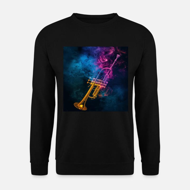 Trompete - Unisex Pullover - Schwarz