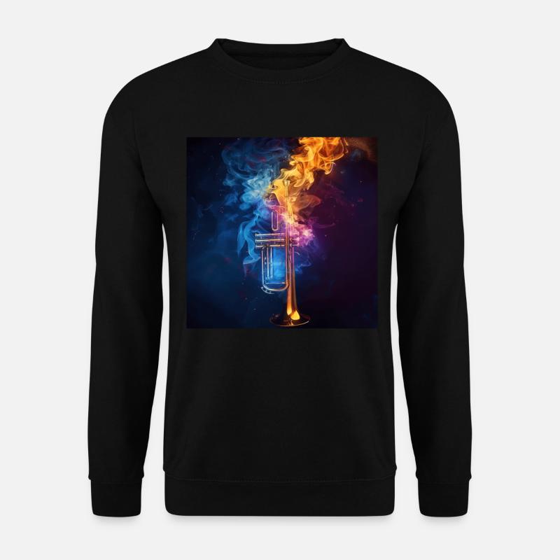 Trompete - Unisex Pullover - Schwarz