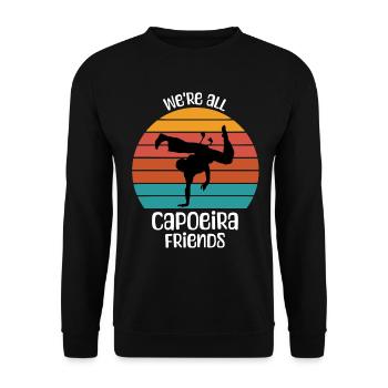 Capoeira Sayings - Unisex Sweatshirt - black - Front - Alina (178cm) & Michal (187cm)