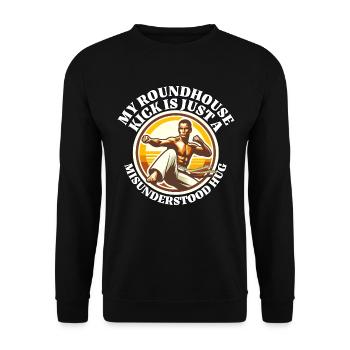 Capoeira Sayings - Unisex Sweatshirt - black - Front - Alina (178cm) & Michal (187cm)