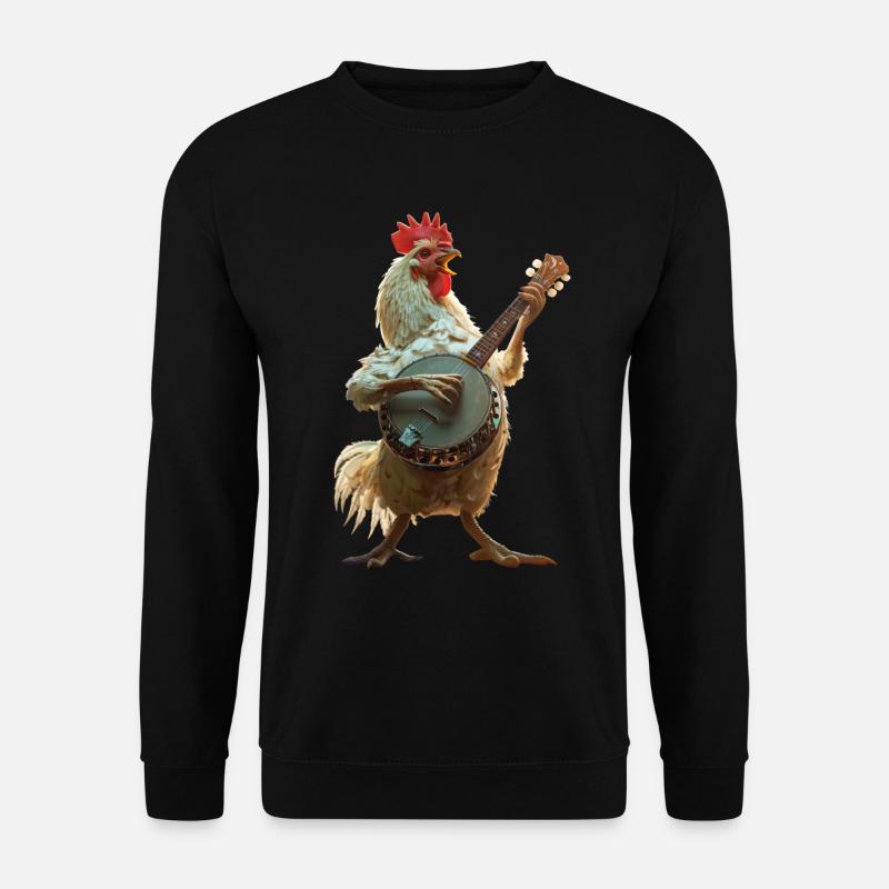 Hahn Banjo - Unisex Pullover - Schwarz