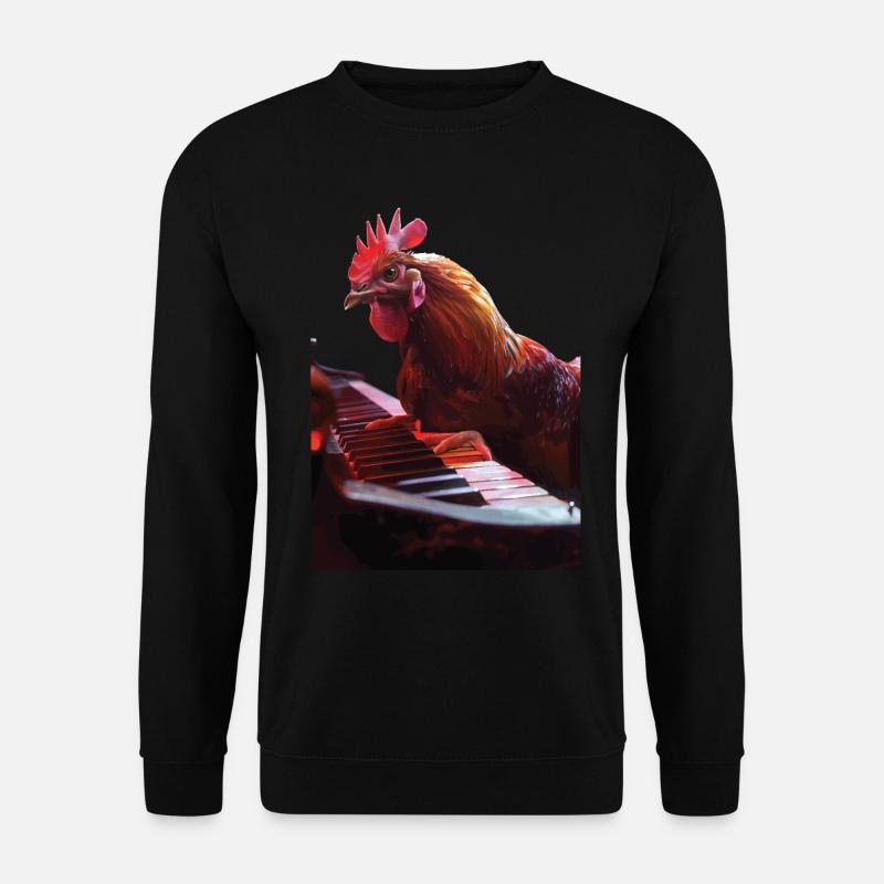 Hahn Klavier - Unisex Pullover - Schwarz