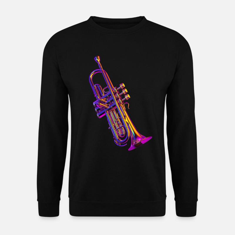 Trompete - Unisex Pullover - Schwarz