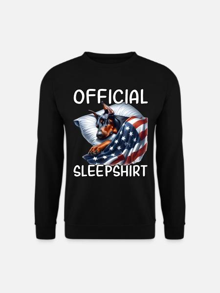 Doberman US Sleep Shirt - Unisex Sweatshirt - black