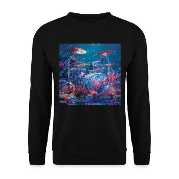 Schlagzeug - Unisex Pullover - Schwarz - Vorne - Alina (178cm) & Michal (187cm)
