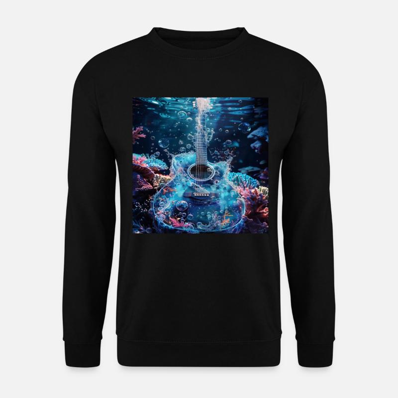 Gitarre - Unisex Pullover - Schwarz