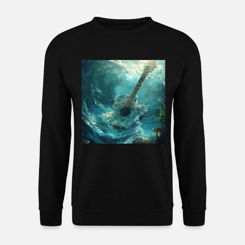 Gitarre - Unisex Pullover - Schwarz