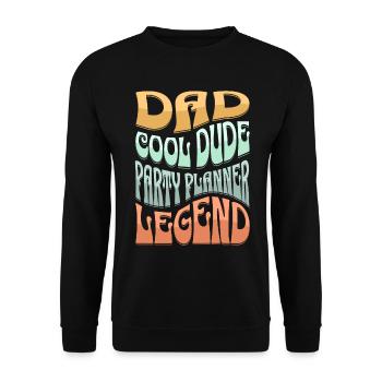 Organisateur de fêtes de papa - Sweat-shirt Unisexe - noir - Devant - Alina (178cm) & Michal (187cm)