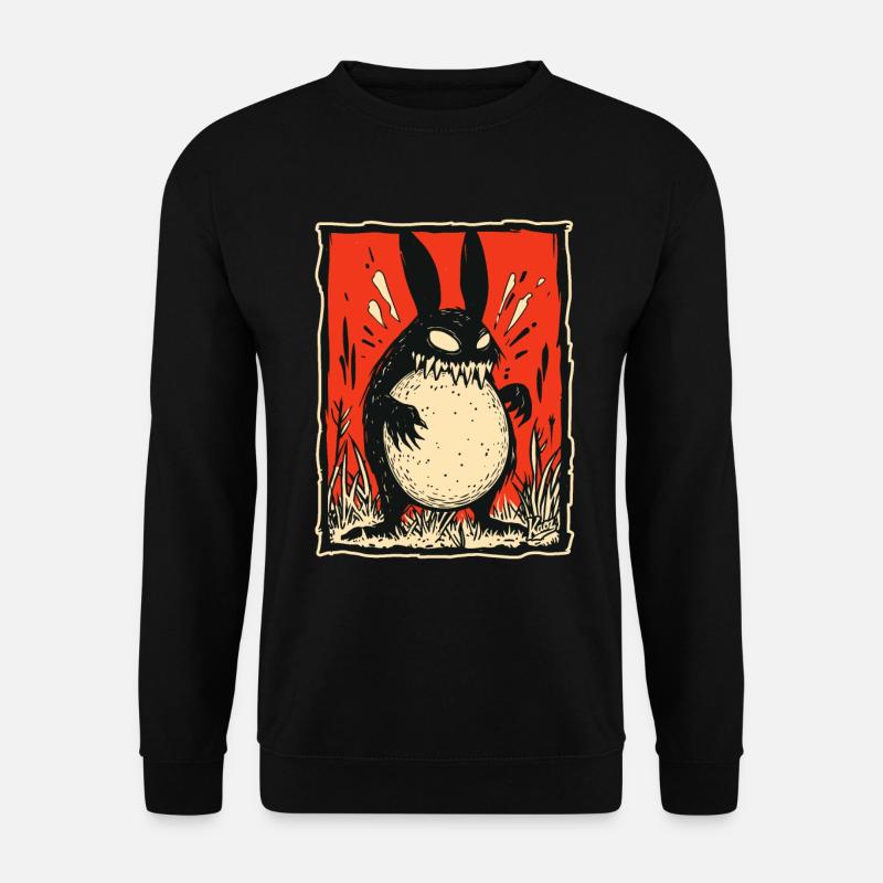 Monster Rabbit Bunny - Unisex Sweatshirt - black
